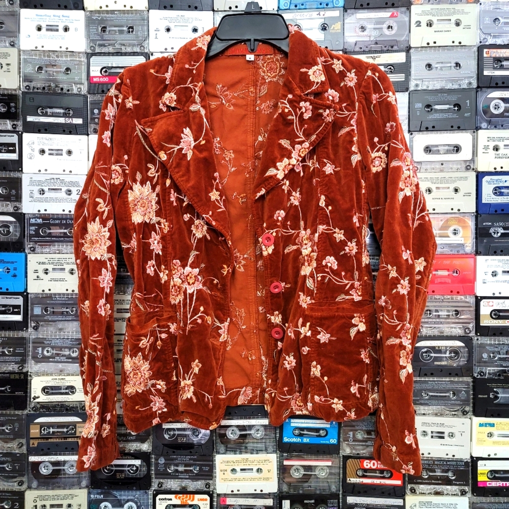 Johnny Was Embroidered Blazer